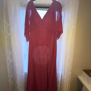 NEW WITH TAG - Azazie red dress size A6
